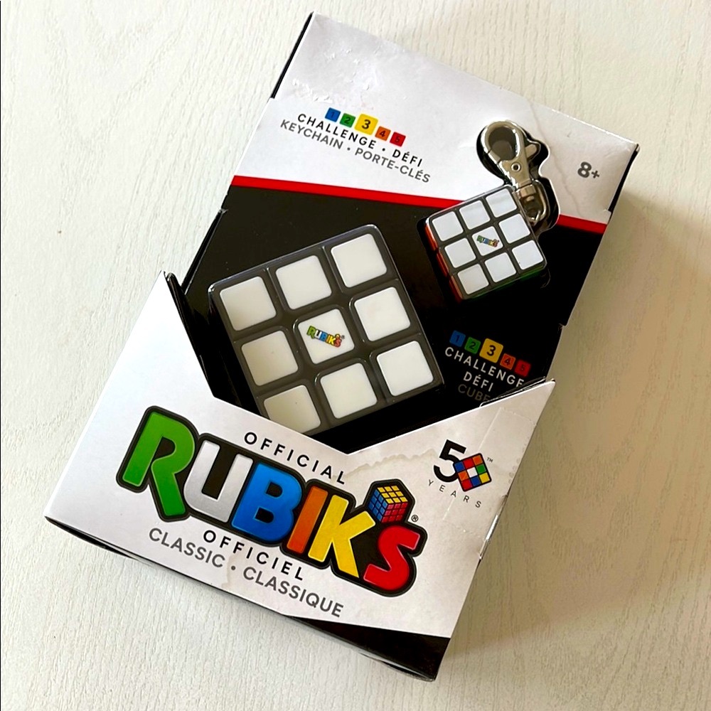 Official Classic Rubik's Cube with Keychain